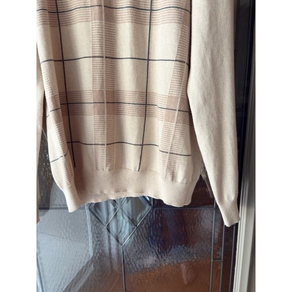 Pronto-Uomo Men's Beige Cotton Cashmere Long Sleeve Sweater XL - Picture 6 of 9